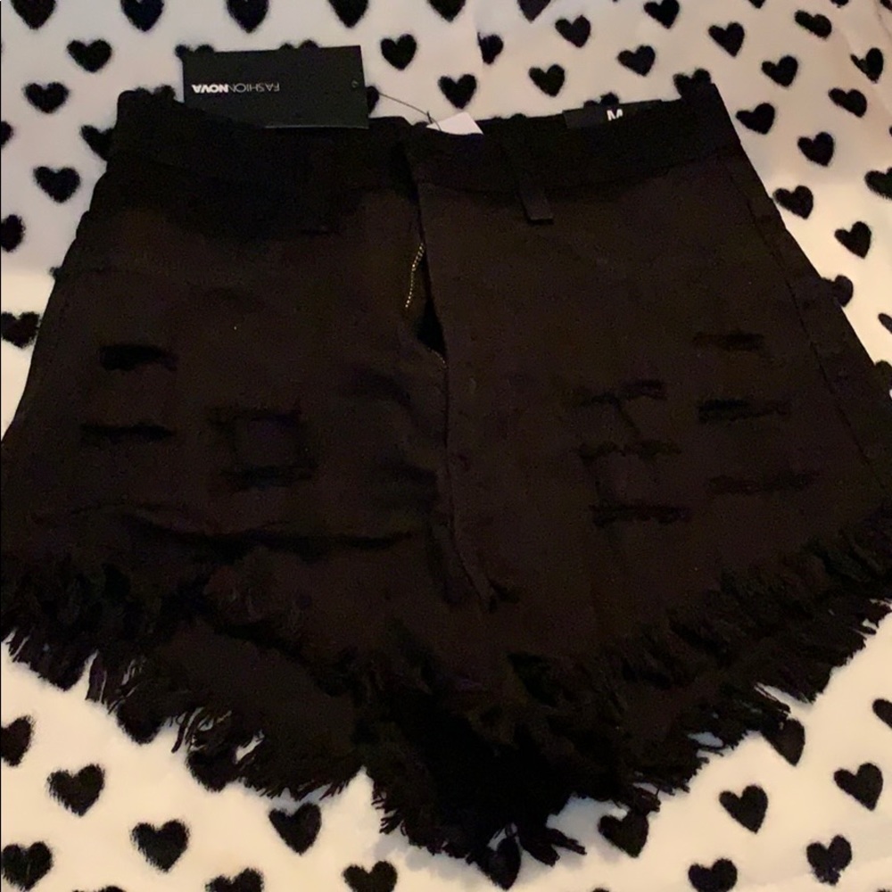 High Waisted Black summer shorts